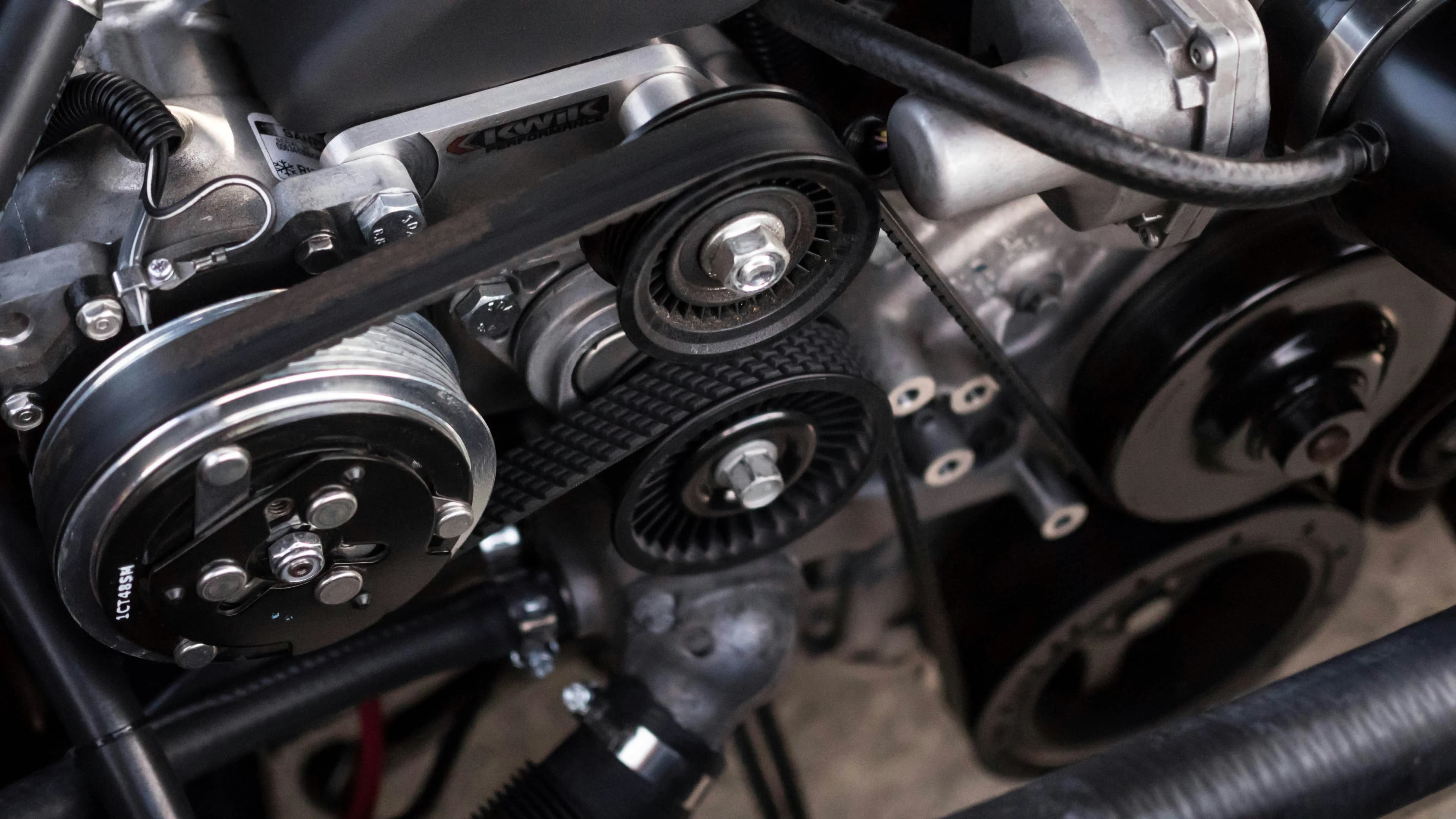 Motor Detailaufnahme in der Werkstatt